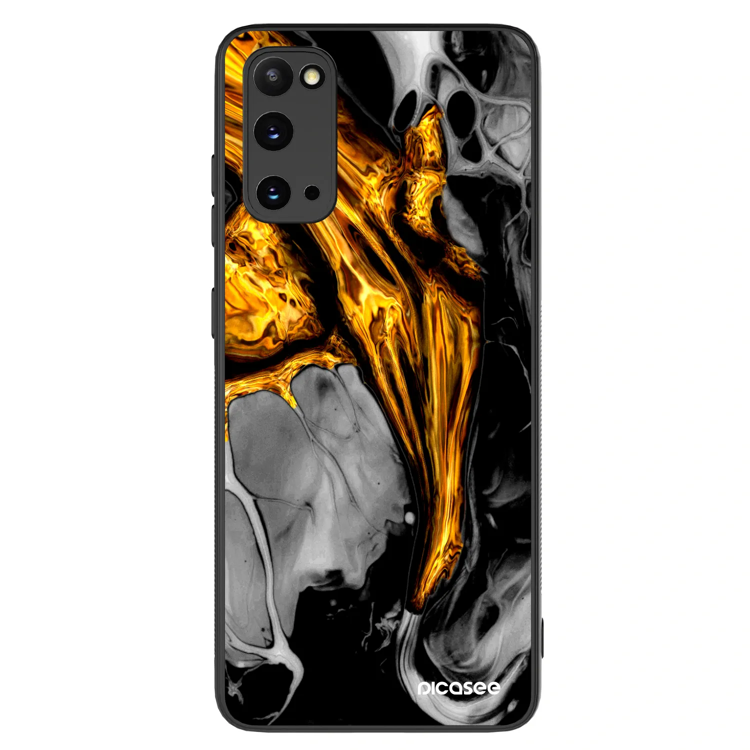 Picasee ULTIMATE CASE pro Samsung Galaxy S20 G980F - Black Gold