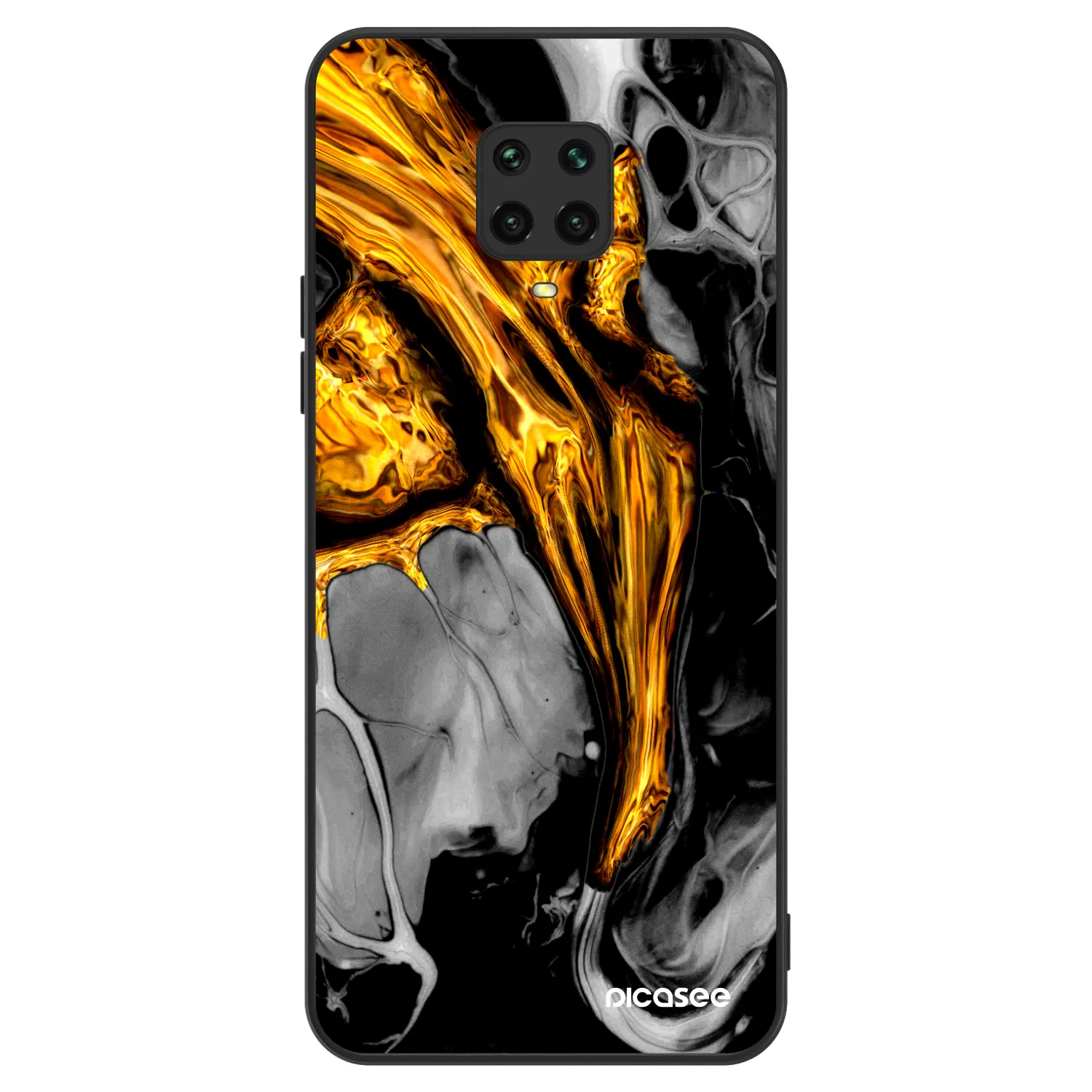 Picasee ULTIMATE CASE pro Xiaomi Redmi Note 9S - Black Gold