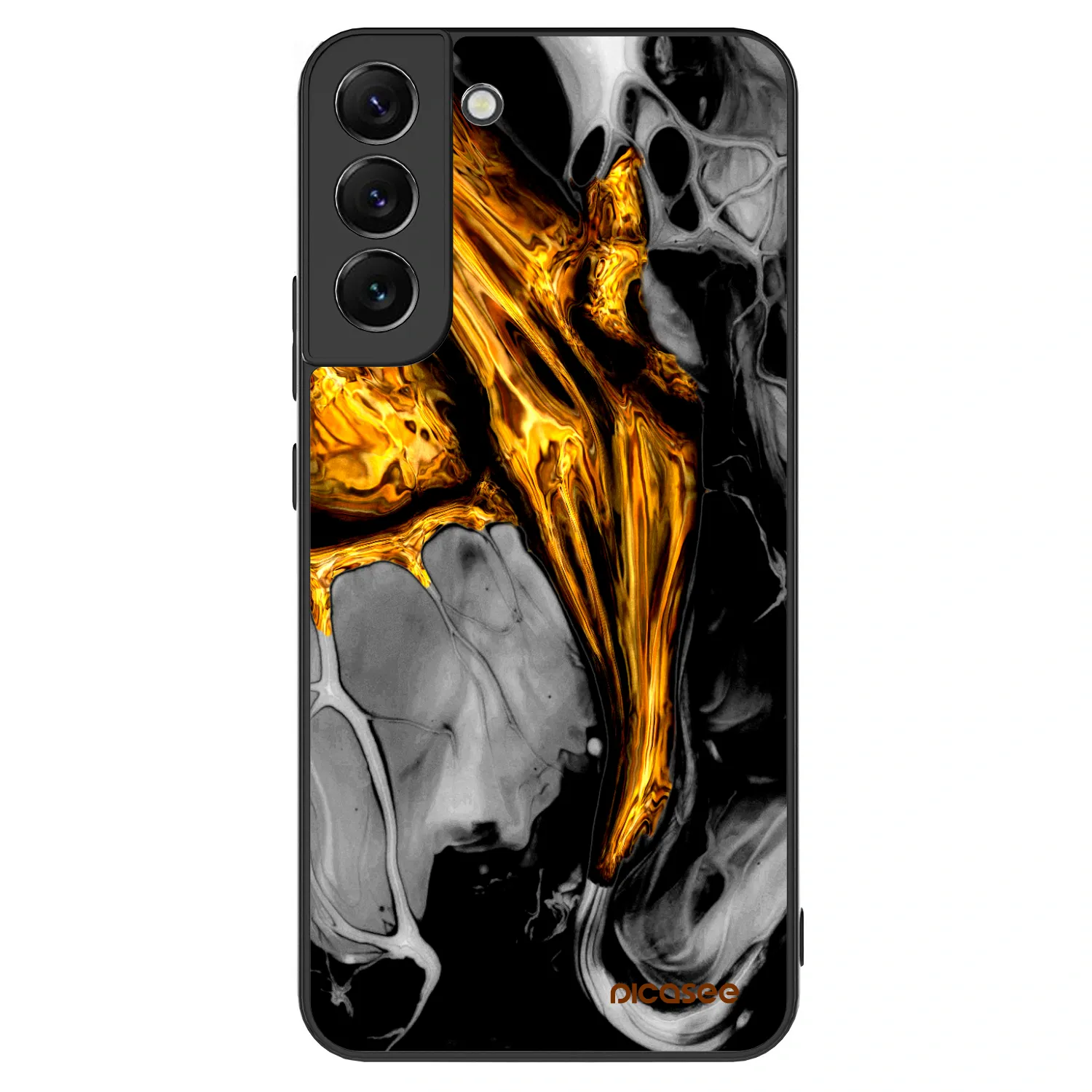 Picasee ULTIMATE CASE pro Samsung Galaxy S22+ 5G - Black Gold