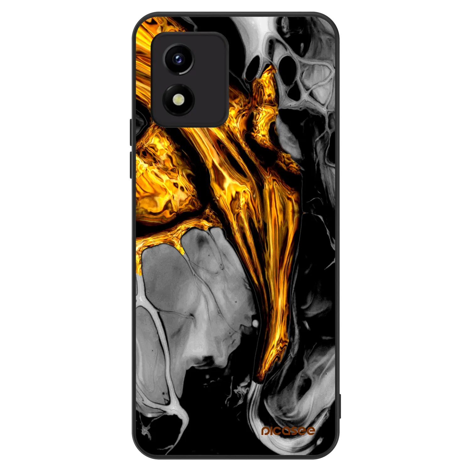 Picasee ULTIMATE CASE pro Vivo Y01 - Black Gold