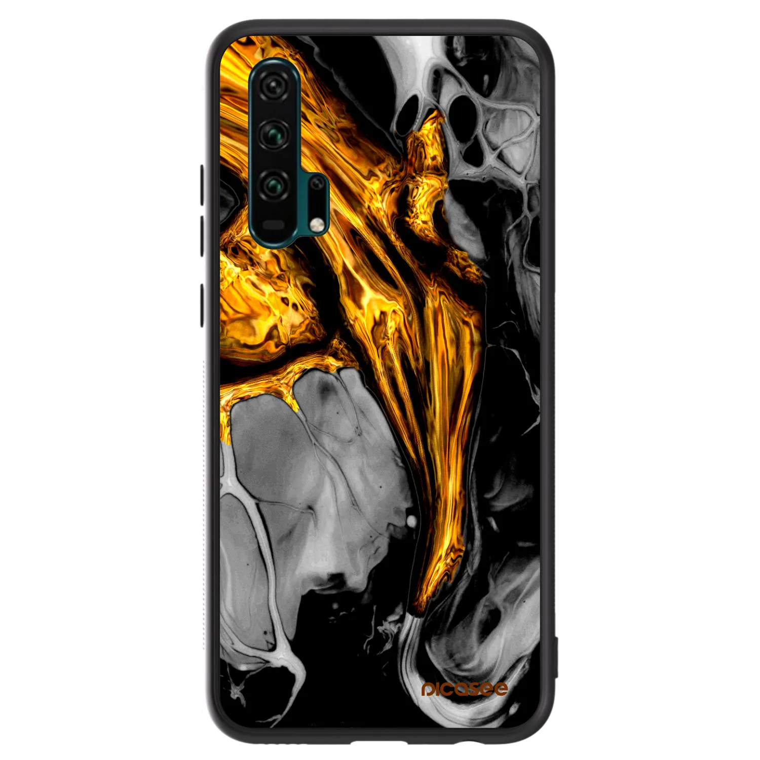 Picasee ULTIMATE CASE pro Honor 20 Pro - Black Gold