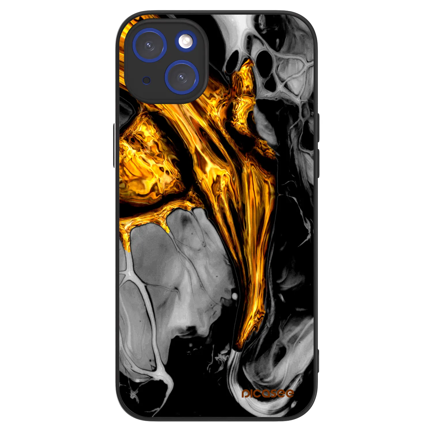 Picasee ULTIMATE CASE pro Apple iPhone 14 Plus - Black Gold