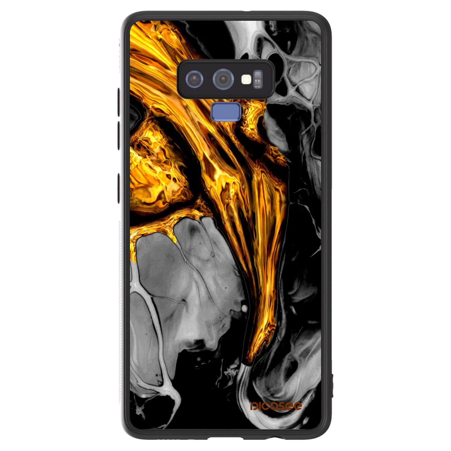 Picasee ULTIMATE CASE pro Samsung Galaxy Note 9 N960F - Black Gold
