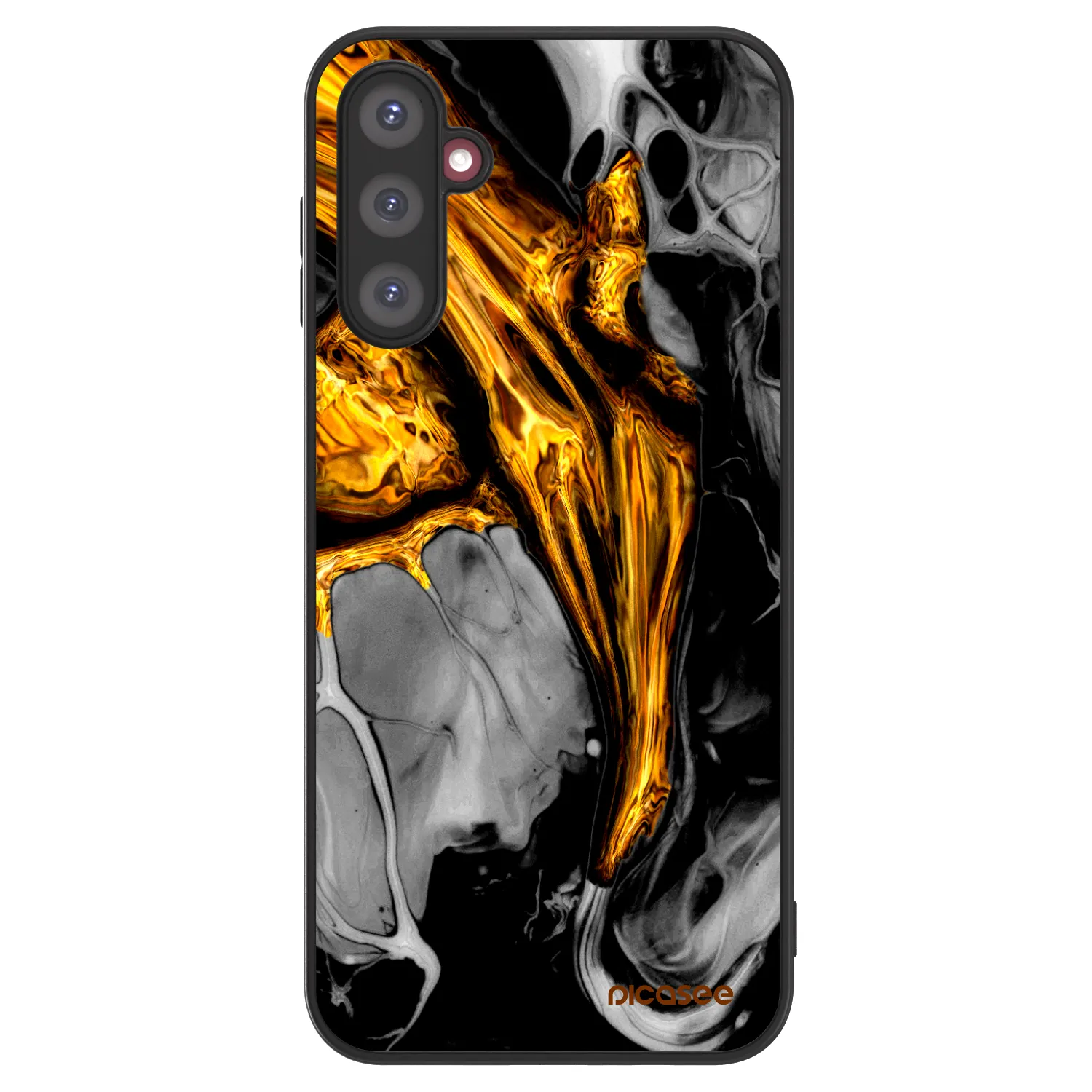 Picasee ULTIMATE CASE pro Samsung Galaxy A14 5G A146P - Black Gold