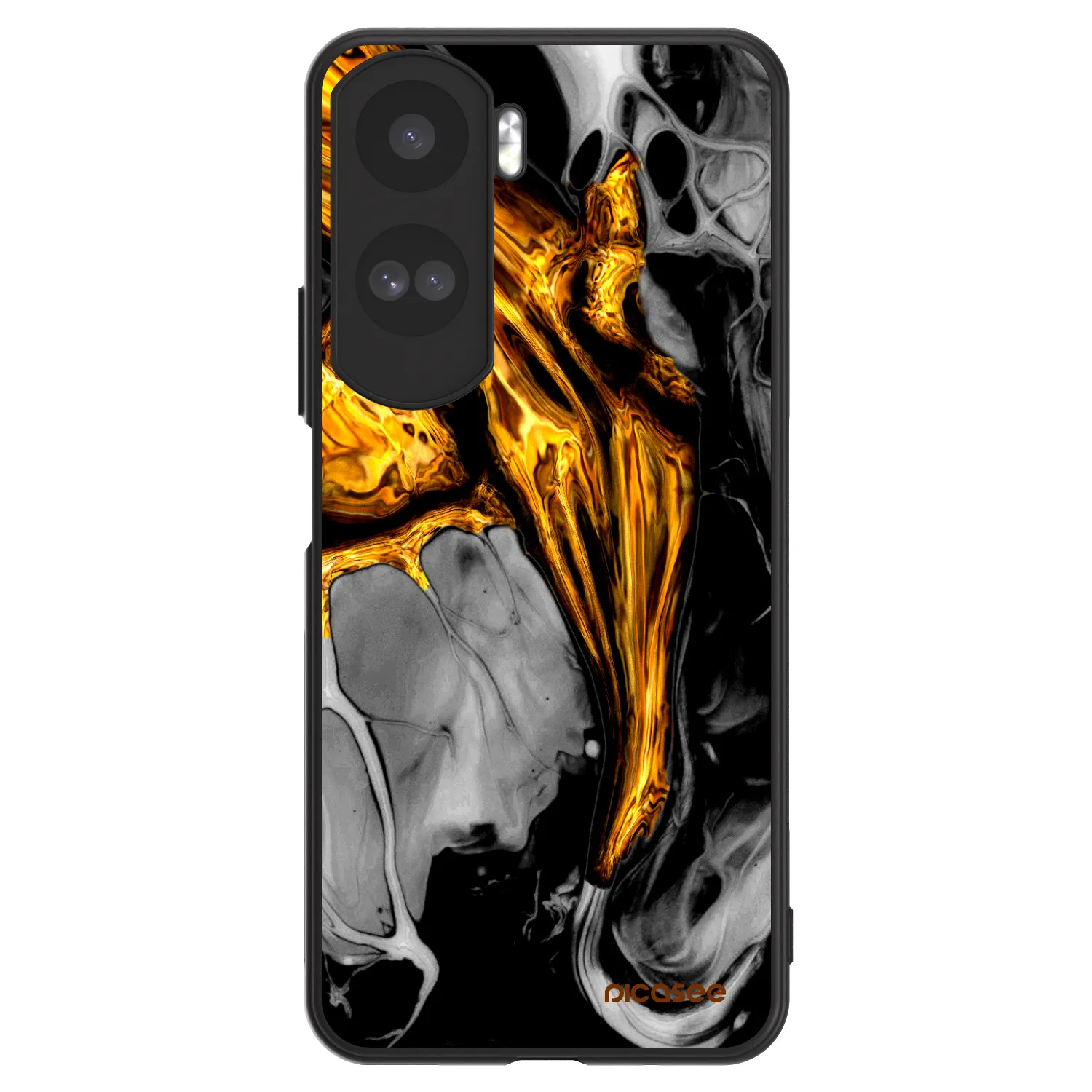 Picasee ULTIMATE CASE pro Honor 90 Lite 5G - Black Gold