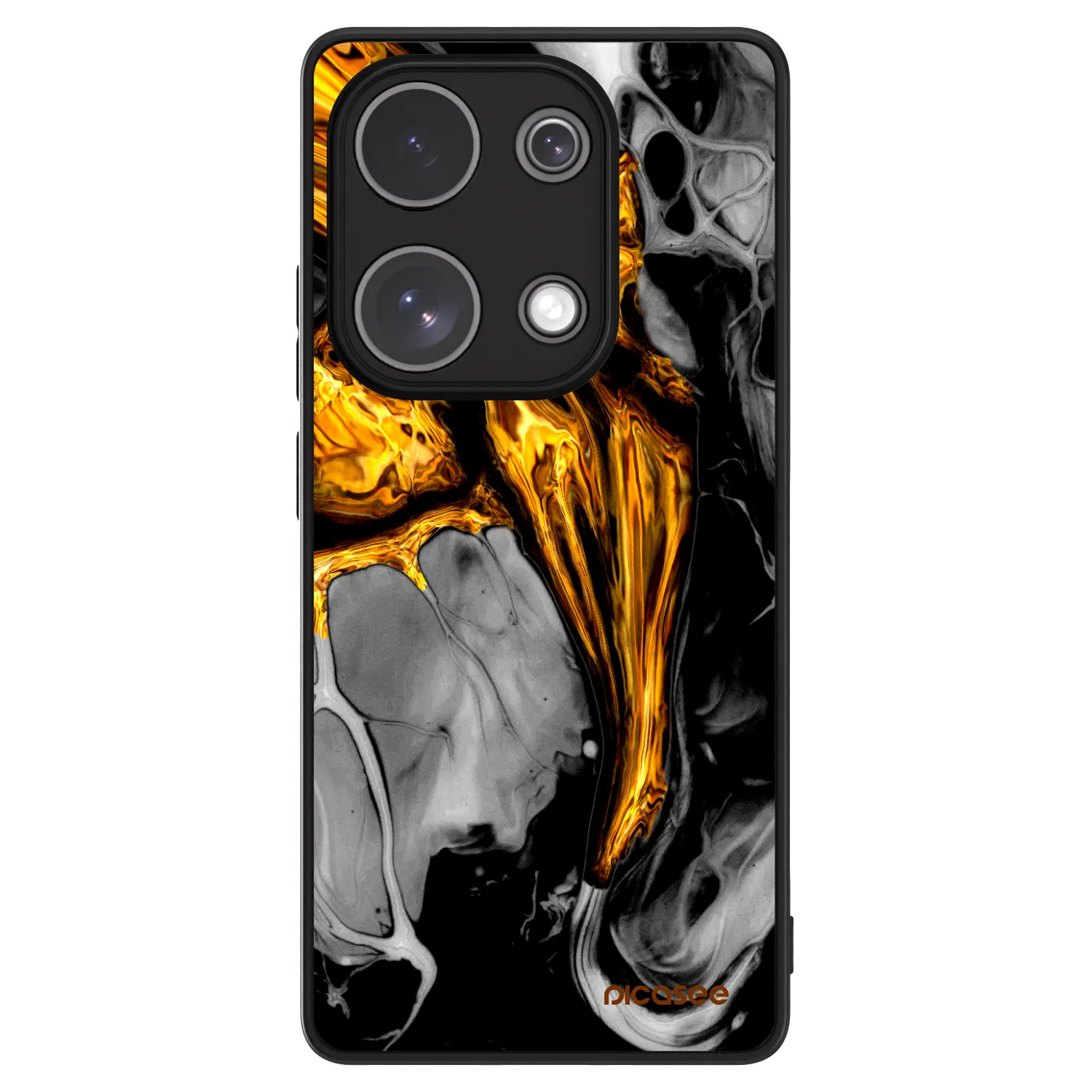 Picasee ULTIMATE CASE pro Xiaomi Redmi Note 13 Pro 4G - Black Gold