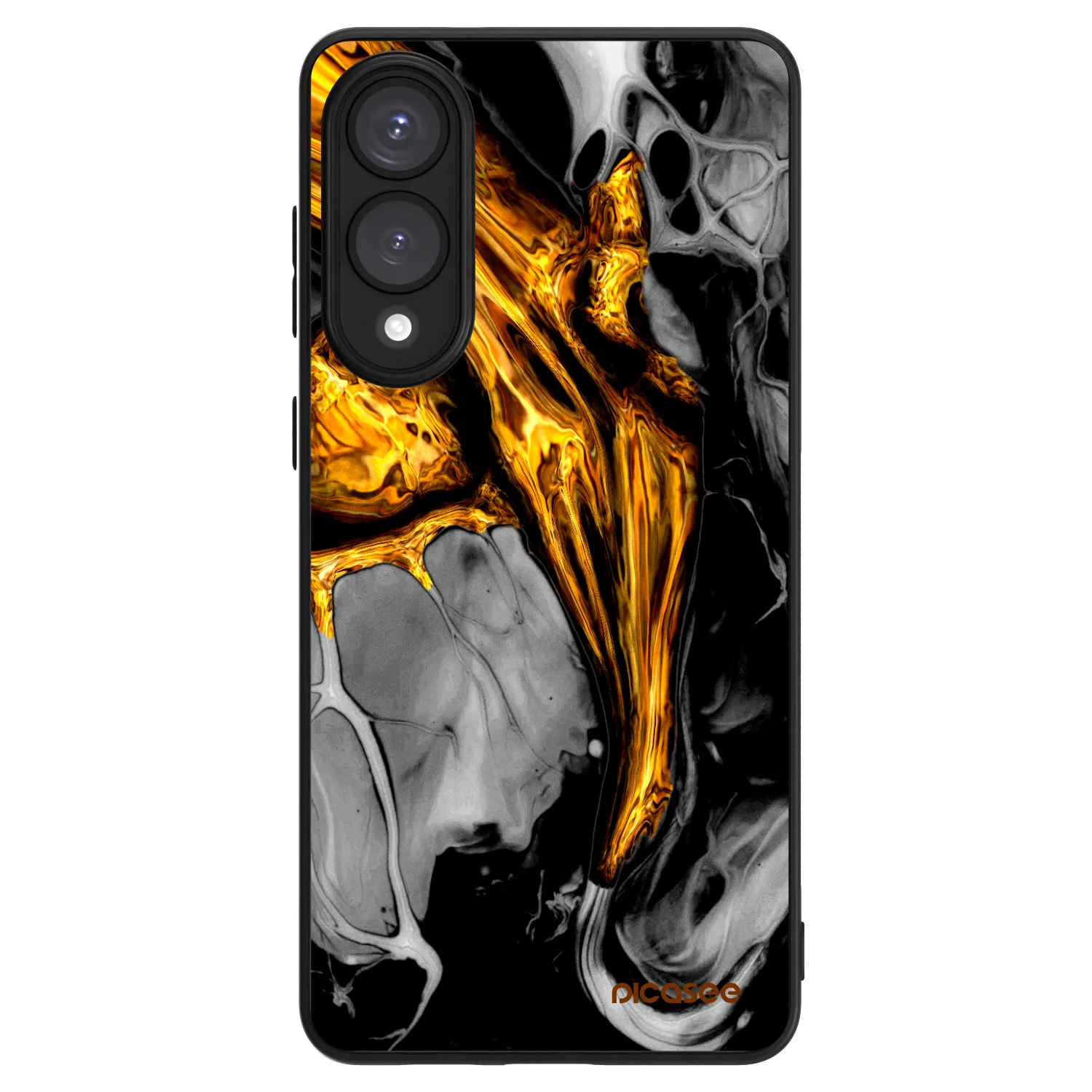 Picasee ULTIMATE CASE pro Samsung Galaxy S25 Edge 5G - Black Gold