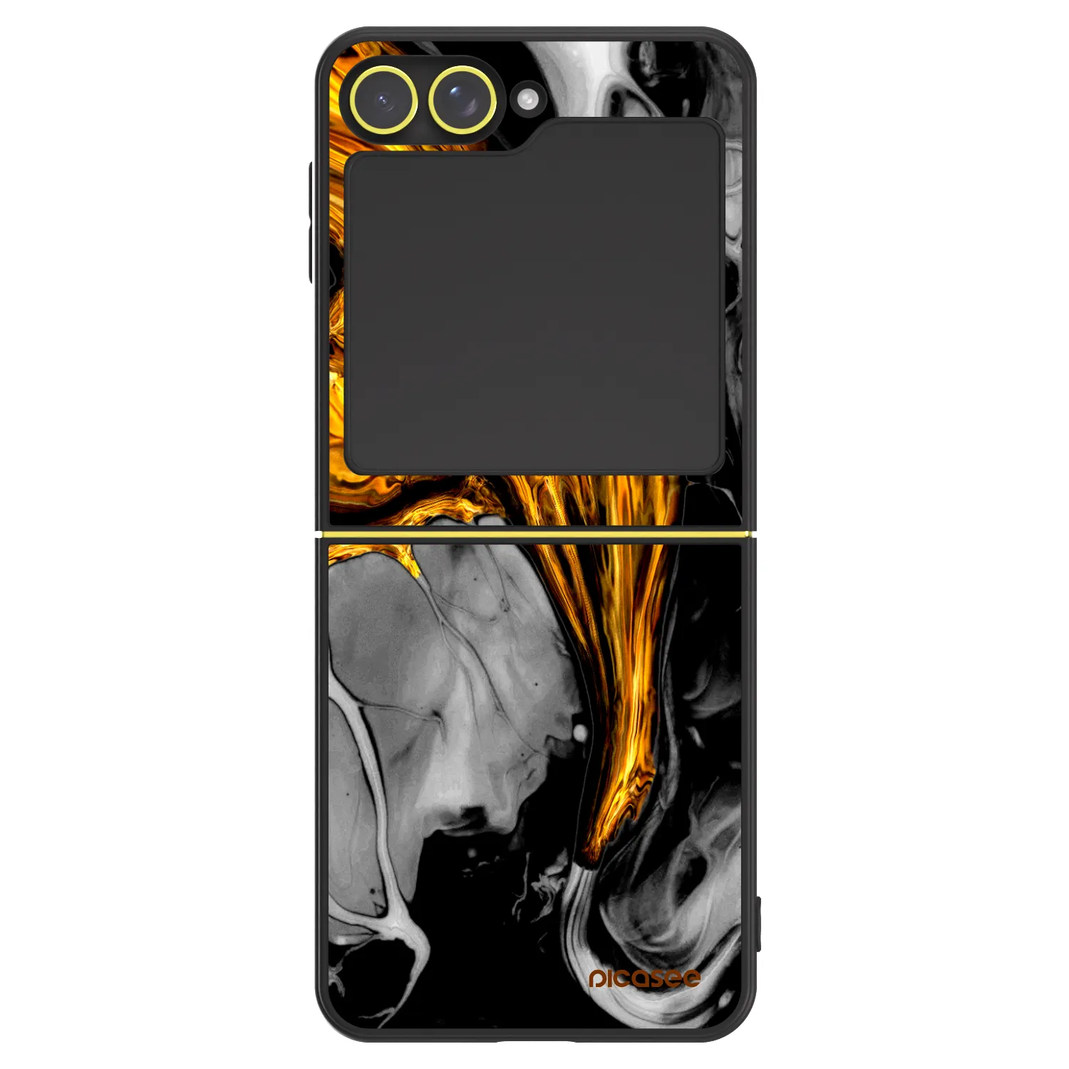 Picasee ULTIMATE CASE pro Samsung Galaxy Z Flip6 5G - Black Gold