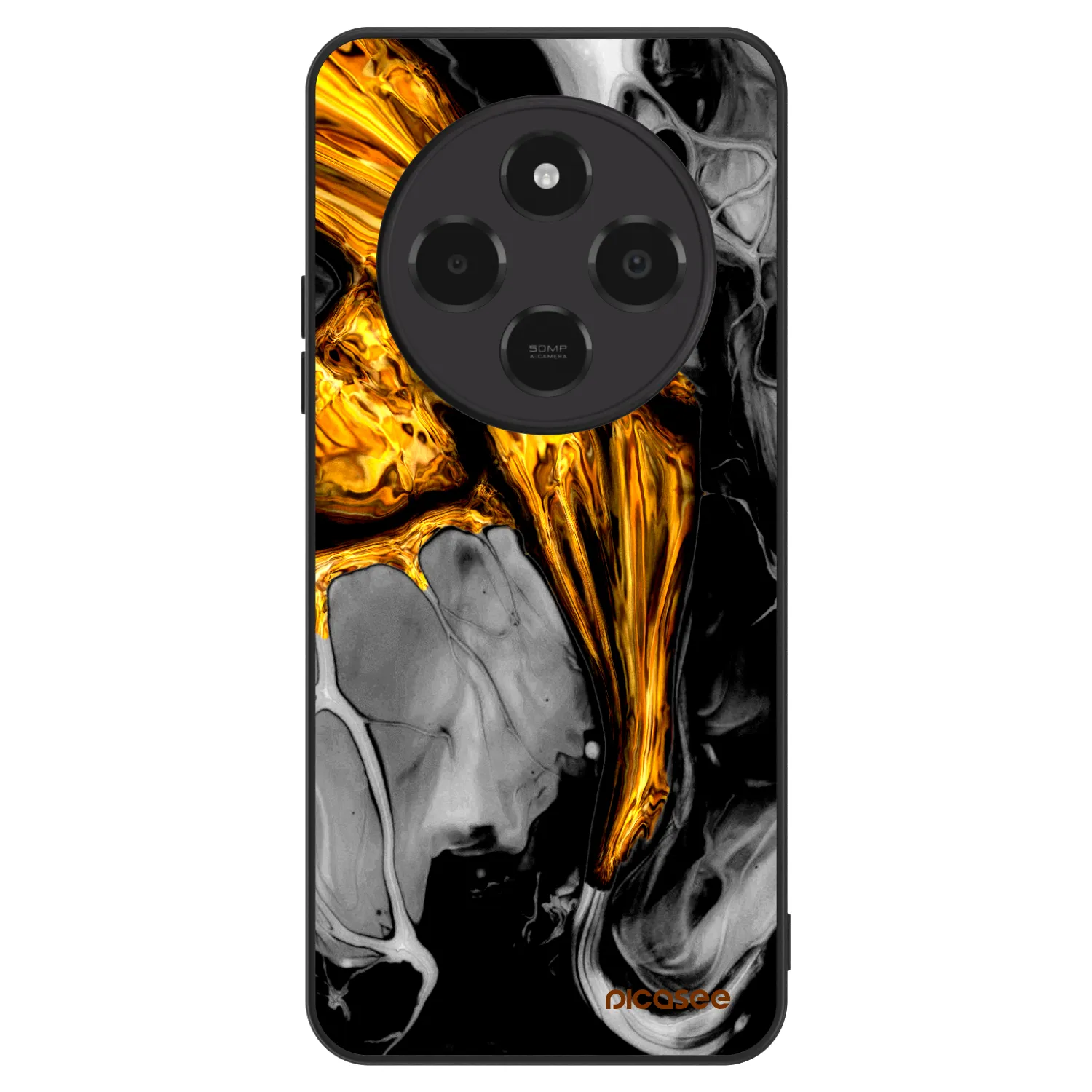 Picasee ULTIMATE CASE pro Xiaomi Poco C75 - Black Gold