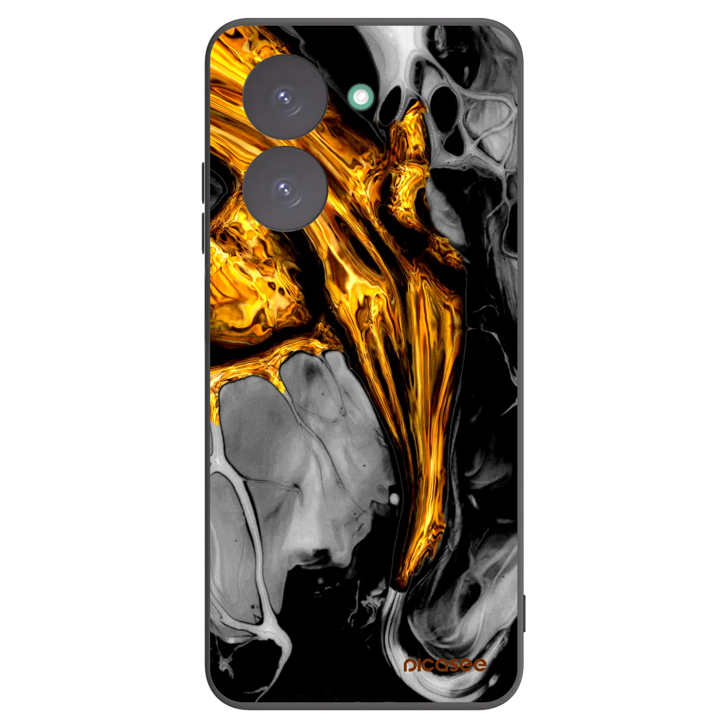 Picasee silikonový černý obal pro Xiaomi Redmi A5 - Black Gold