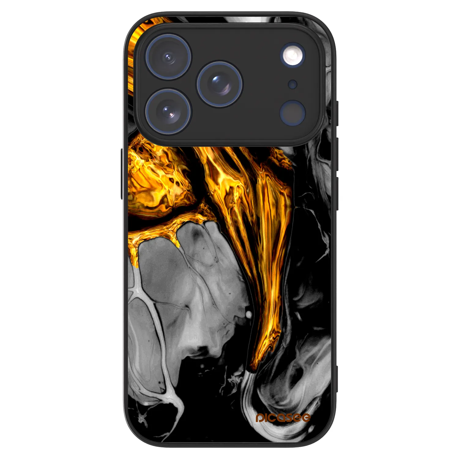 Picasee ULTIMATE CASE pro Apple iPhone 17 Pro - Black Gold