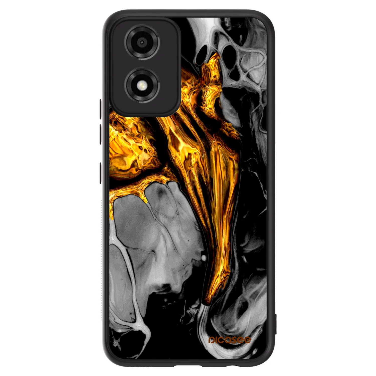 Picasee ULTIMATE CASE pro Motorola Moto E14 - Black Gold