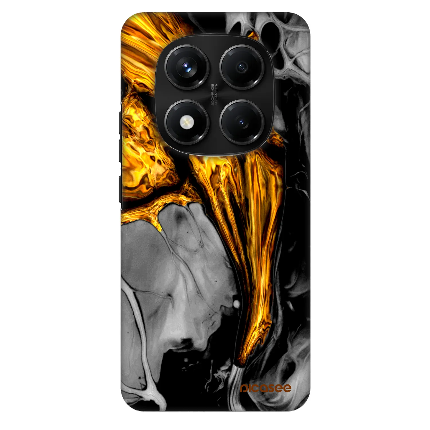 Picasee Fashion Case pro Xiaomi Redmi Note 14 Pro+ 5G - Black Gold
