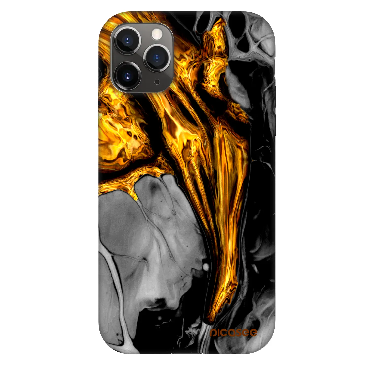 Picasee Fashion Case pro Apple iPhone 11 Pro - Black Gold