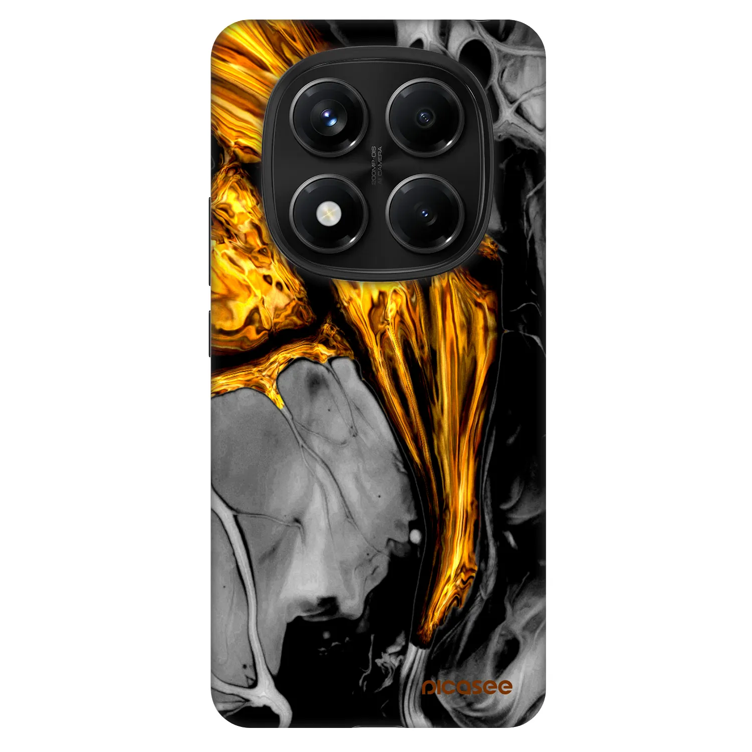 Picasee Fashion Case pro Xiaomi Redmi Note 14 Pro 5G - Black Gold