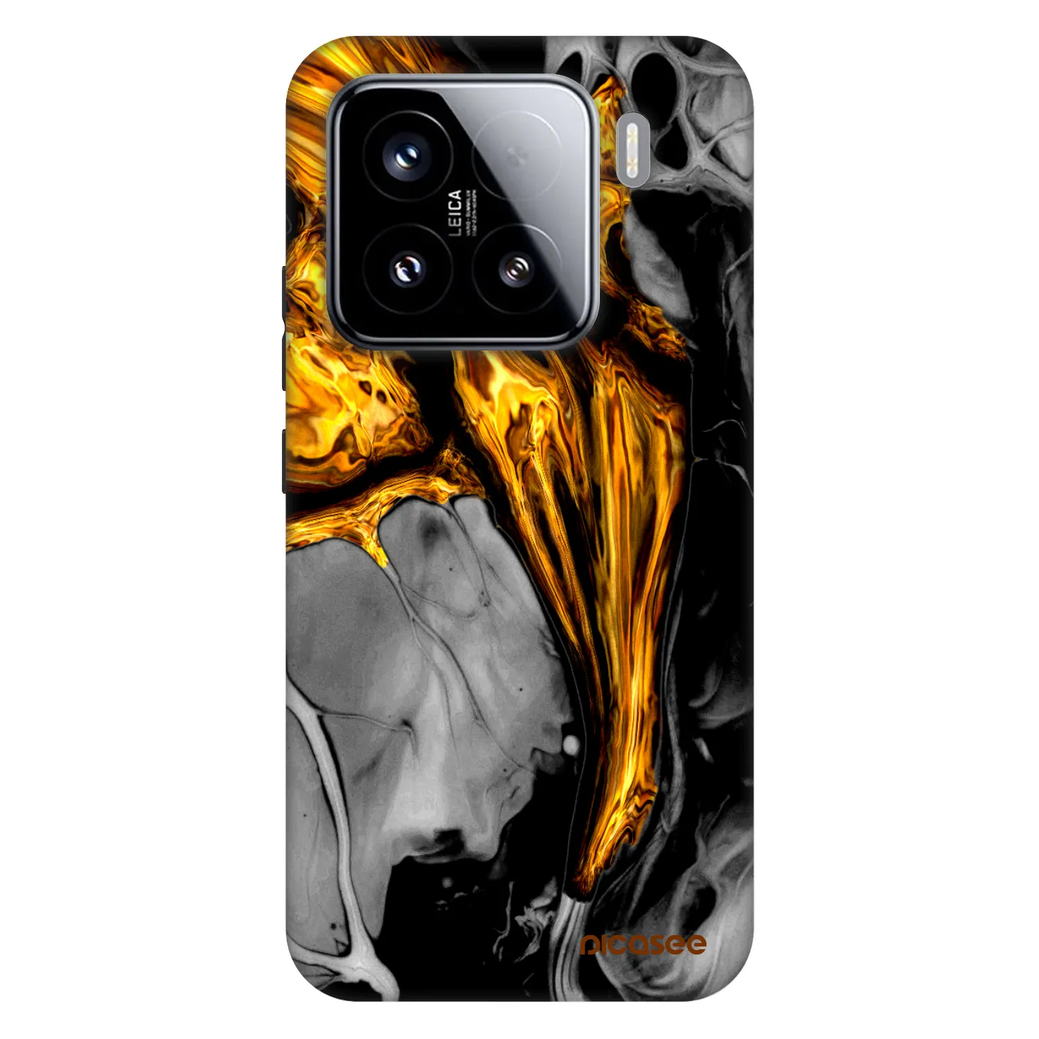 Picasee Fashion Case pro Xiaomi 15 - Black Gold