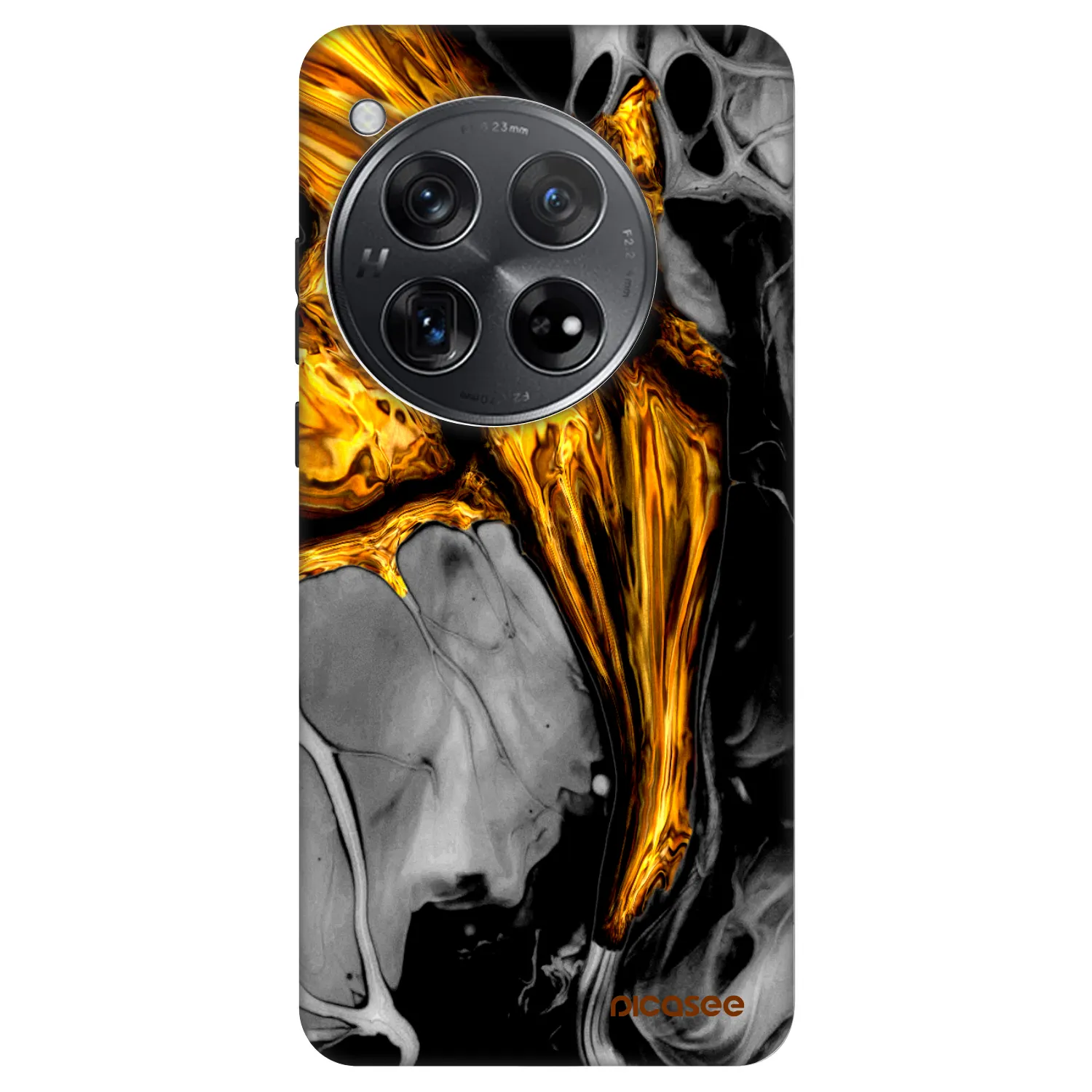 Picasee Fashion Case pro OnePlus 12 5G - Black Gold