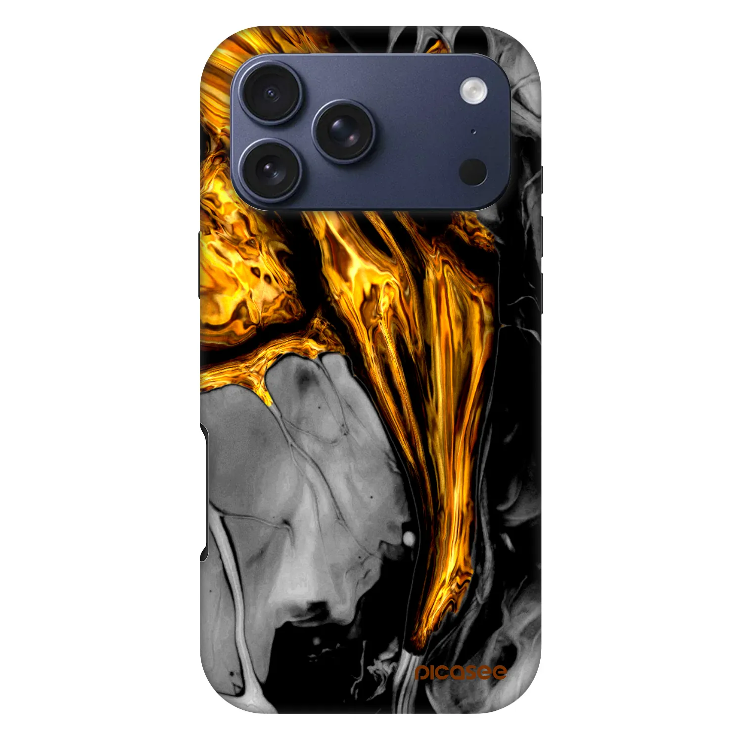 Picasee Fashion Case MagSafe Apple iPhone 17 Pro Max - Black Gold