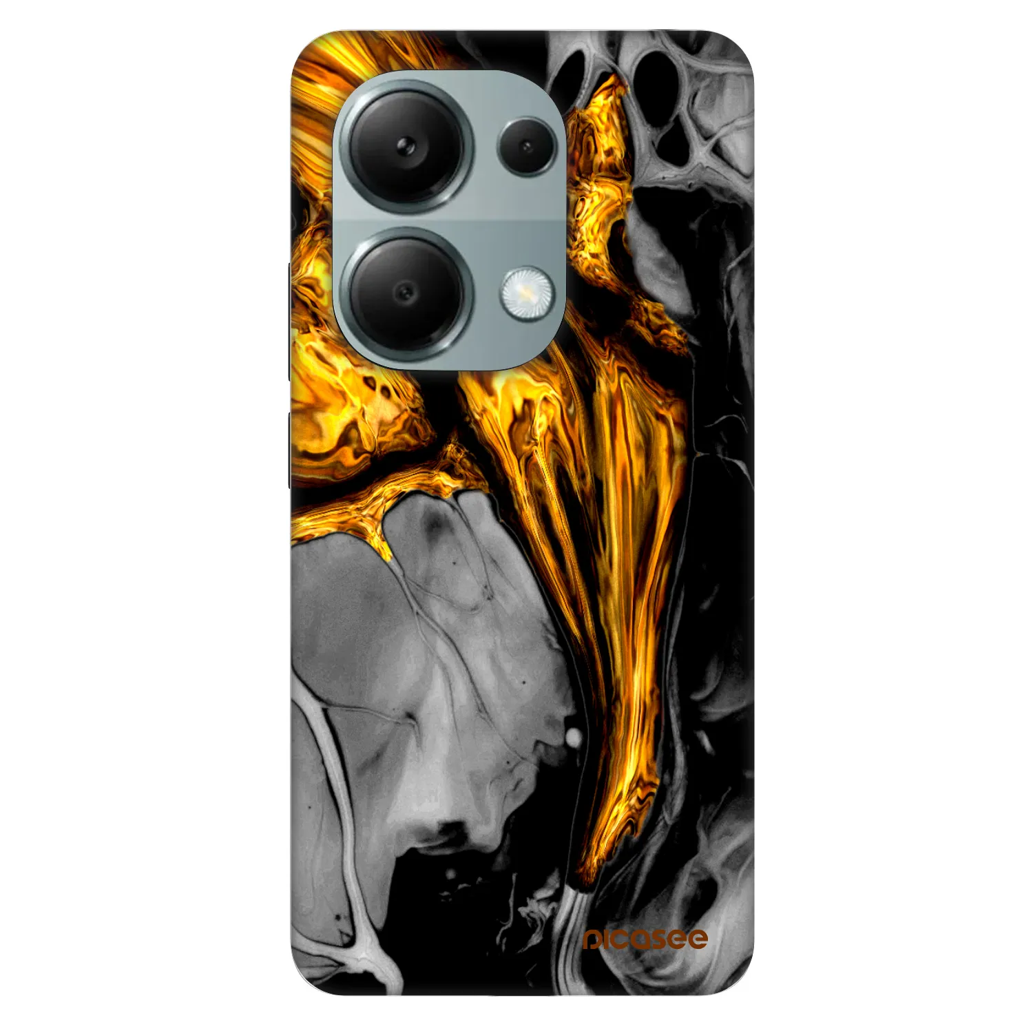 Picasee Fashion Case pro Xiaomi Redmi Note 13 Pro 4G - Black Gold