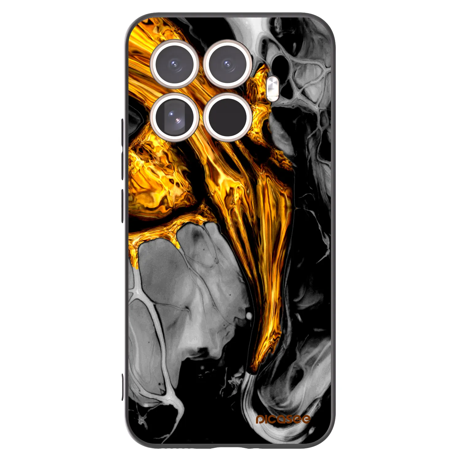 Picasee silikonový černý obal pro Xiaomi 15T Pro - Black Gold