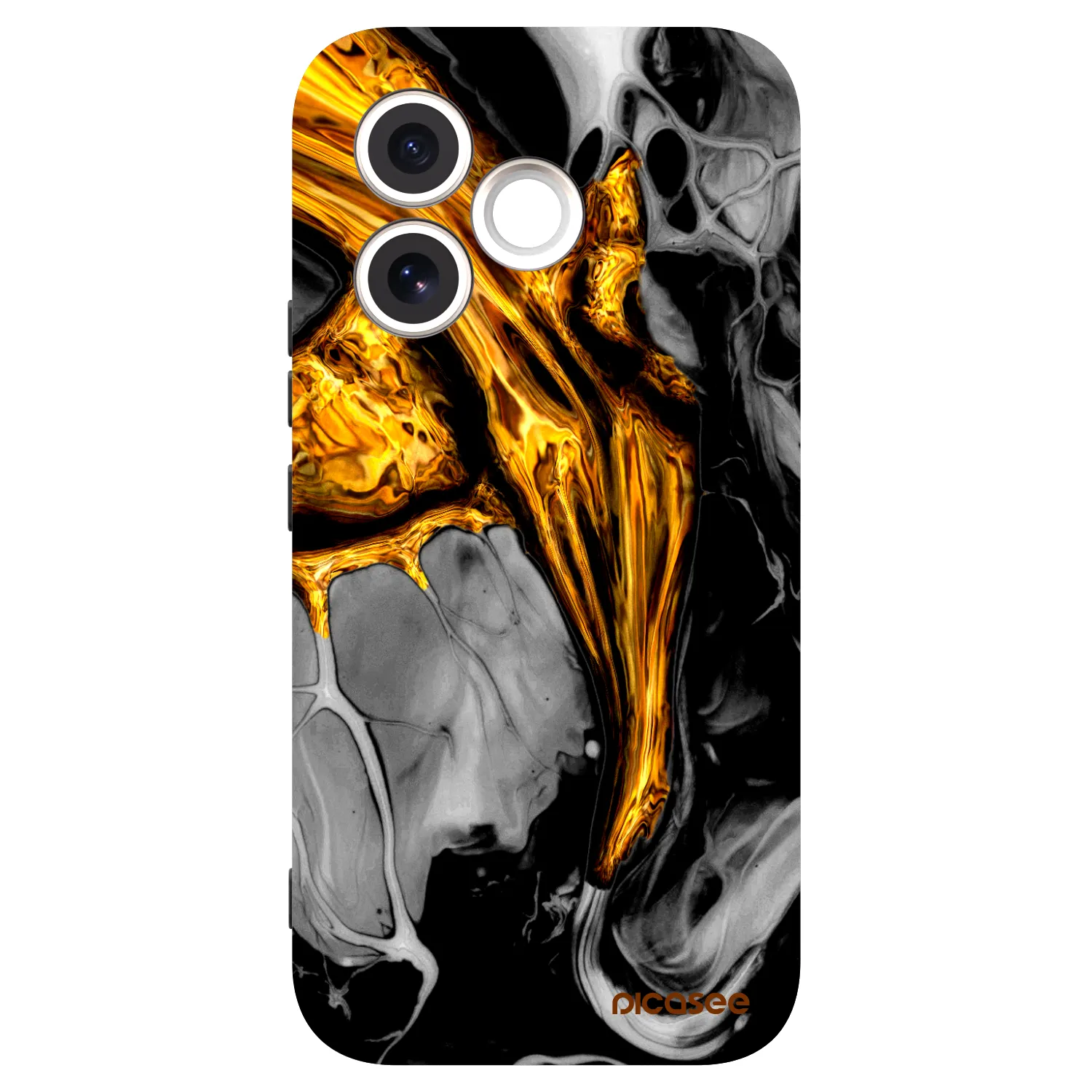 Picasee silikonový černý obal pro Honor 600 Lite - Black Gold