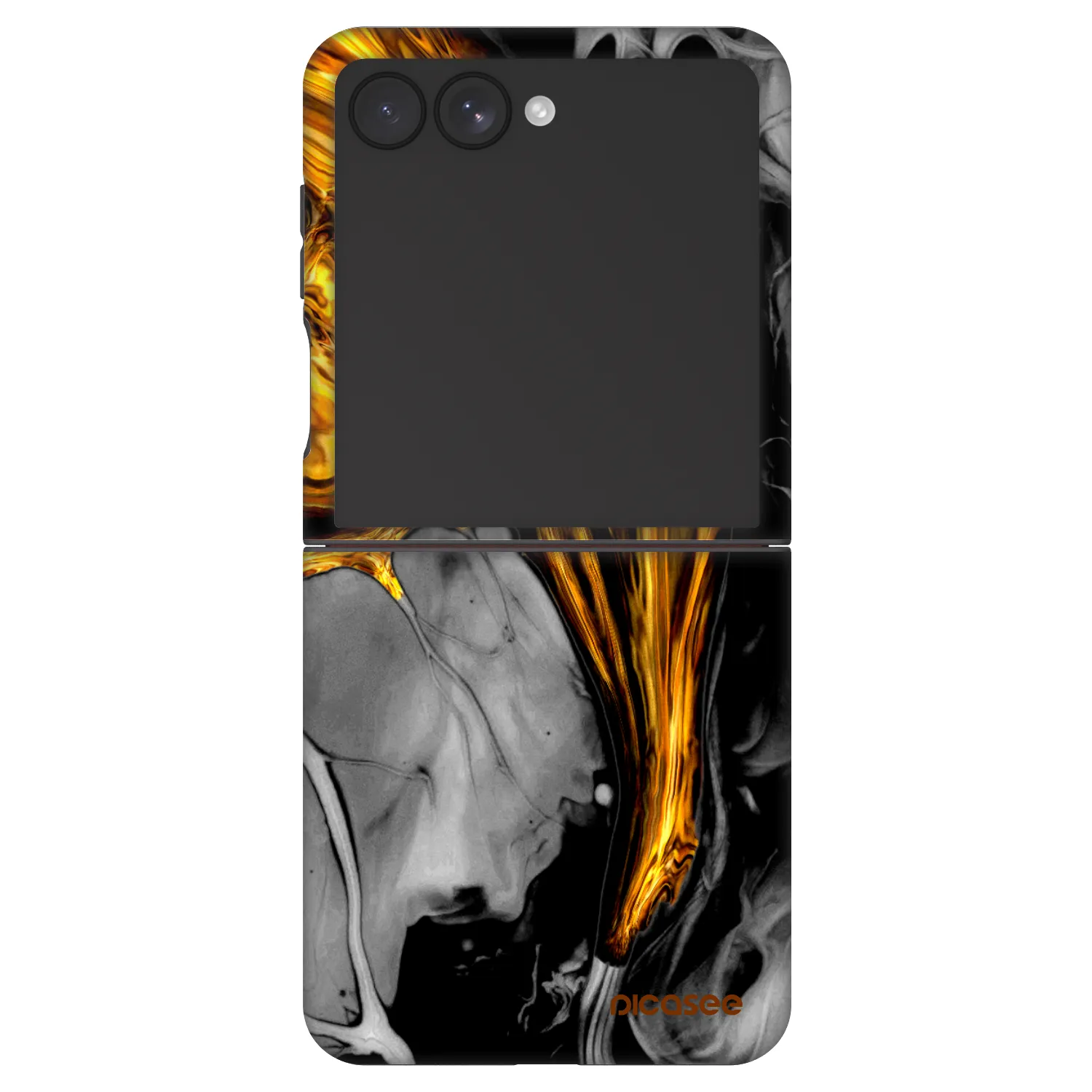Picasee Fashion Case pro Samsung Galaxy Z Flip7 5G - Black Gold