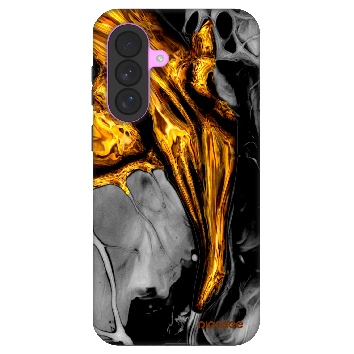 Picasee Fashion Case pro Samsung Galaxy A37 - Black Gold