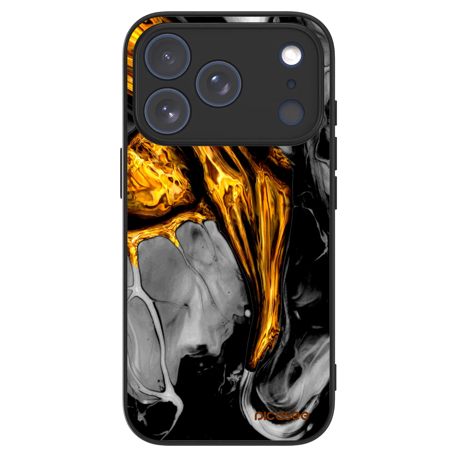 Picasee ULTIMATE CASE MagSafe pro Apple iPhone 18 Pro - Black Gold