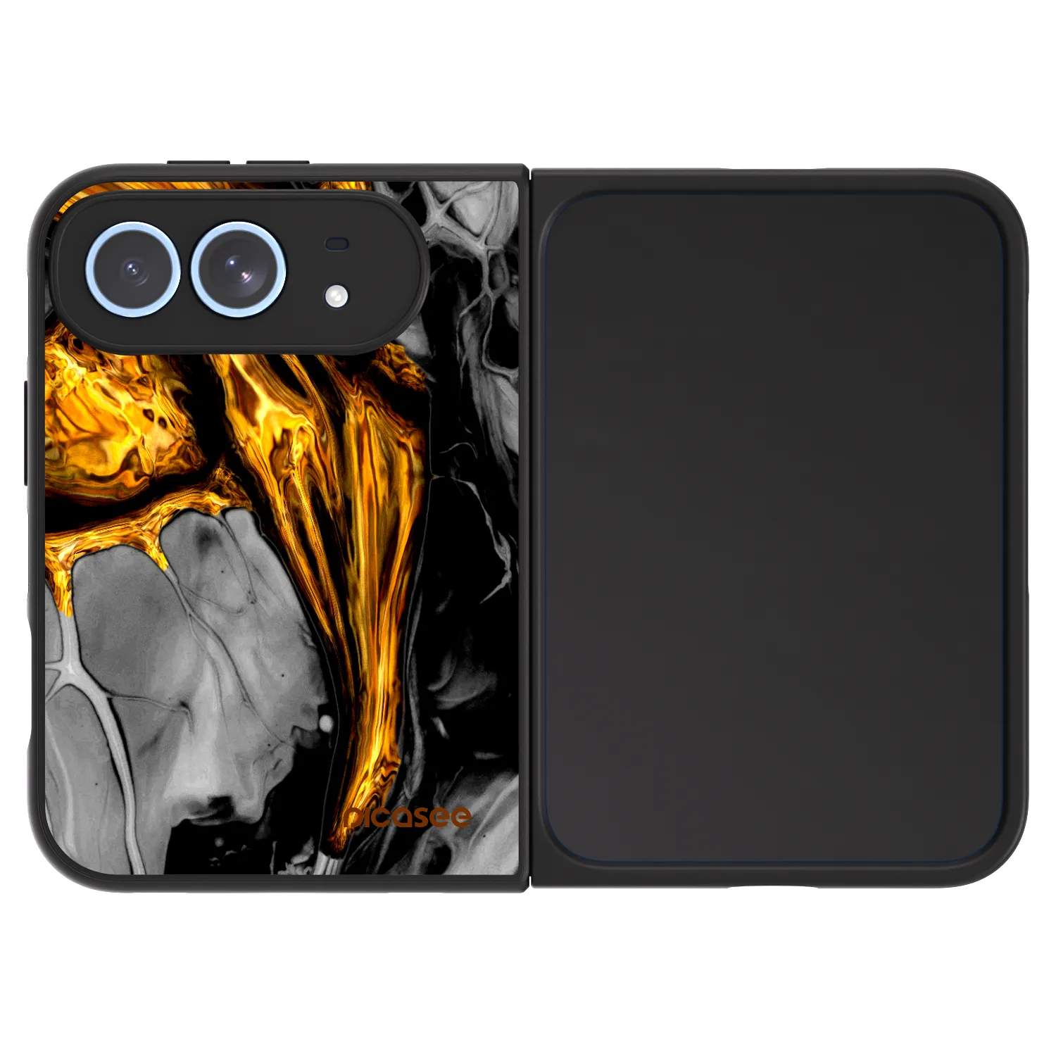 Picasee ULTIMATE CASE MagSafe pro Apple iPhone Duo - Black Gold