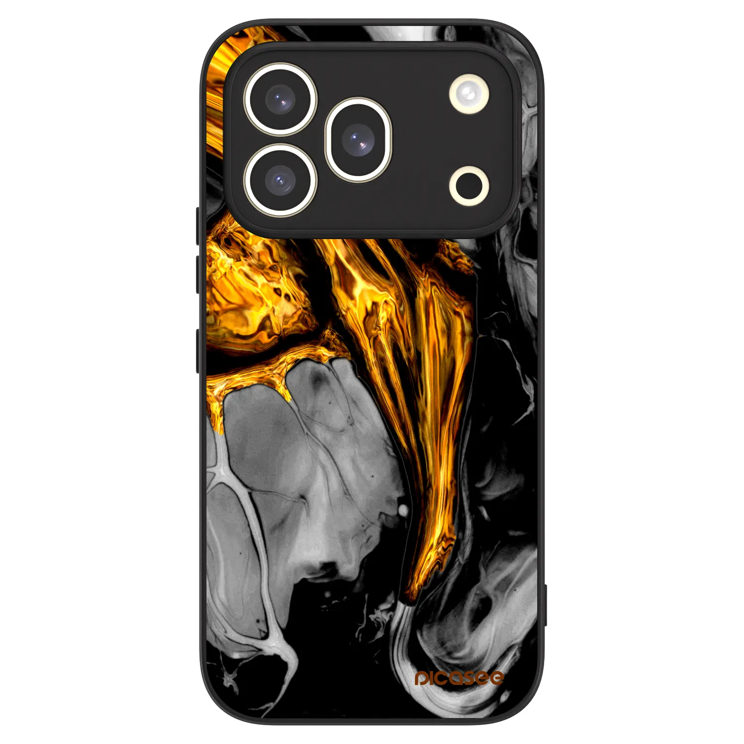 Picasee ULTIMATE CASE pro Honor 600 Pro - Black Gold