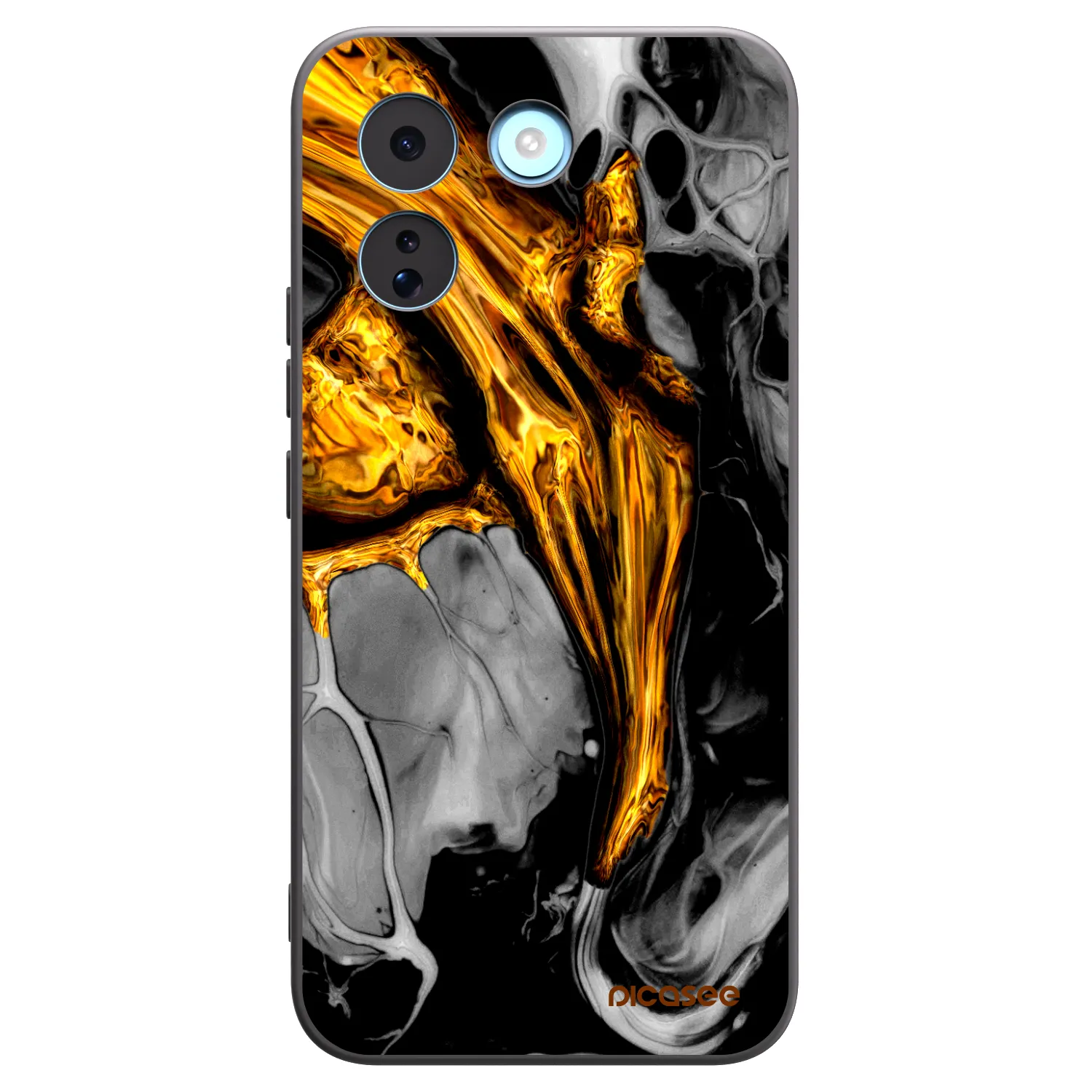 Picasee silikonový černý obal pro Xiaomi Redmi Note 17 Pro MAX 5G - Black Gold