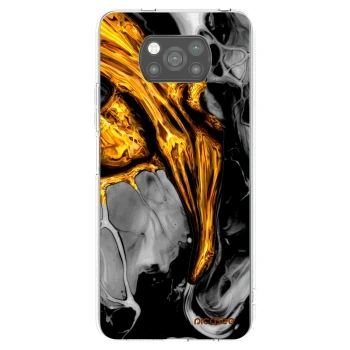 Picasee silikonový černý obal pro Xiaomi Poco X3 - Black Gold