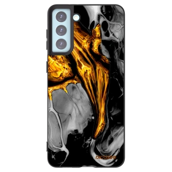 Picasee silikonový černý obal pro Samsung Galaxy S21+ 5G G996F - Black Gold
