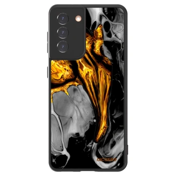 Picasee ULTIMATE CASE pro Samsung Galaxy S21 5G G991B - Black Gold