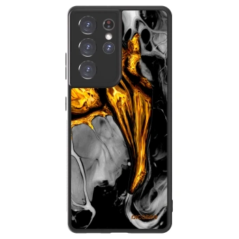 Picasee ULTIMATE CASE pro Samsung Galaxy S21 Ultra 5G G998B - Black Gold