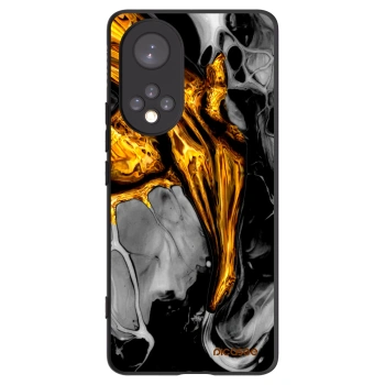 Picasee silikonový černý obal pro Huawei Nova 9 - Black Gold