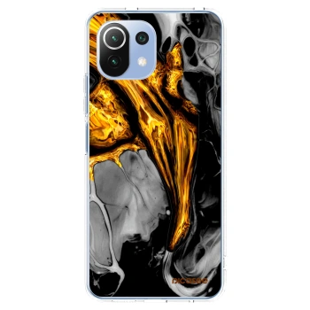 Picasee silikonový průhledný obal pro Xiaomi 11 Lite 5G NE - Black Gold
