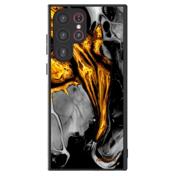 Picasee ULTIMATE CASE pro Samsung Galaxy S22 Ultra 5G - Black Gold