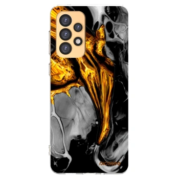 Picasee silikonový průhledný obal pro Samsung Galaxy A33 5G A336 - Black Gold