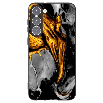 Picasee silikonový černý obal pro Samsung Galaxy S23+ 5G - Black Gold