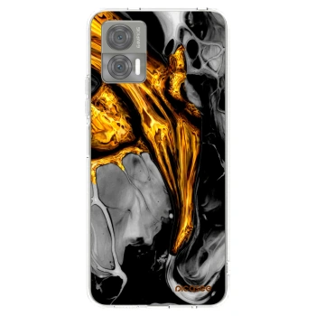 Picasee silikonový průhledný obal pro Motorola Edge 30 Neo - Black Gold