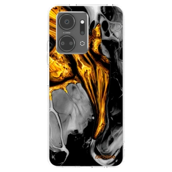 Picasee silikonový průhledný obal pro Honor X7a - Black Gold
