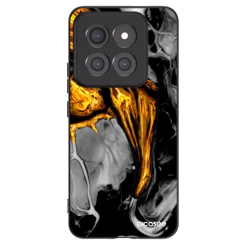 Picasee silikonový černý obal pro Xiaomi 14 Pro - Black Gold