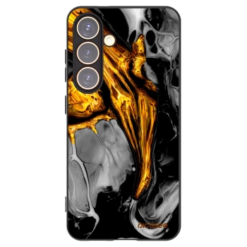 Picasee silikonový černý obal pro Samsung Galaxy S24 S921B 5G - Black Gold