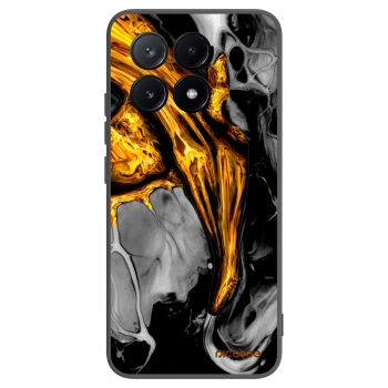 Picasee silikonový černý obal pro Xiaomi Poco X6 Pro - Black Gold