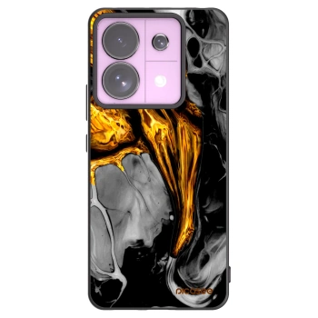 Picasee silikonový černý obal pro Xiaomi Redmi Note 13 Pro 5G - Black Gold