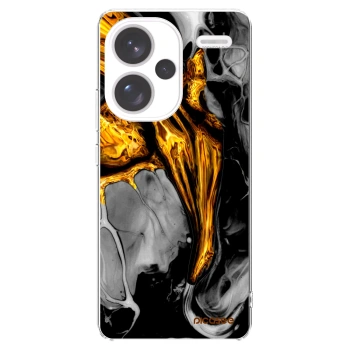 Picasee silikonový průhledný obal pro Xiaomi Redmi Note 13 Pro+ 5G - Black Gold