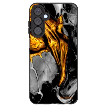 Picasee silikonový černý obal pro Samsung Galaxy A25 A256B 5G - Black Gold