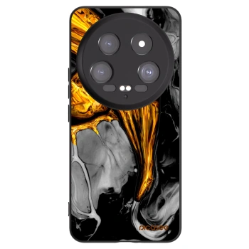 Picasee silikonový černý obal pro Xiaomi 14 Ultra - Black Gold