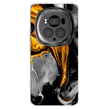 Picasee silikonový průhledný obal pro Honor Magic6 Pro - Black Gold